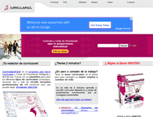 Tablet Screenshot of curriculumfacil.es